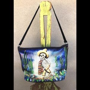 El Paso Saddle Co. Day of the Dead Shoulder Bag
